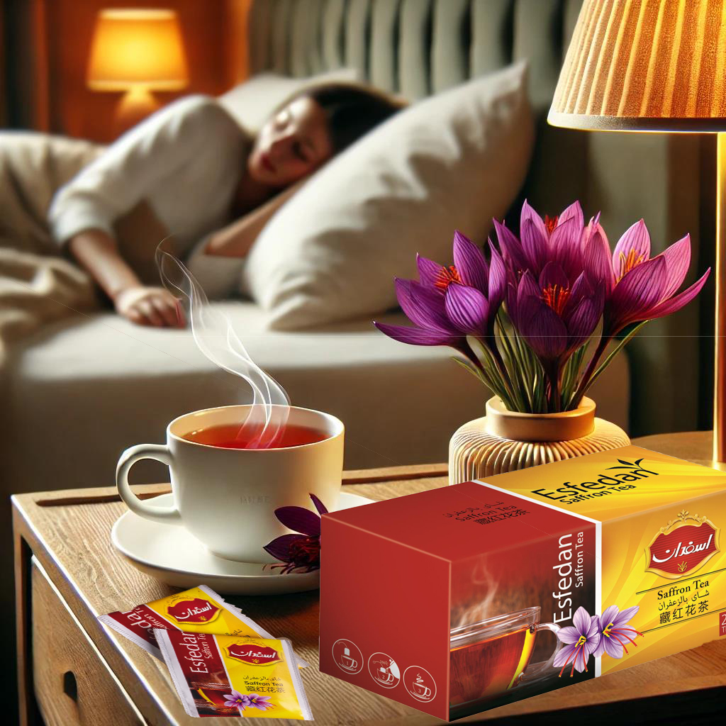 peaceful sleep with saffron