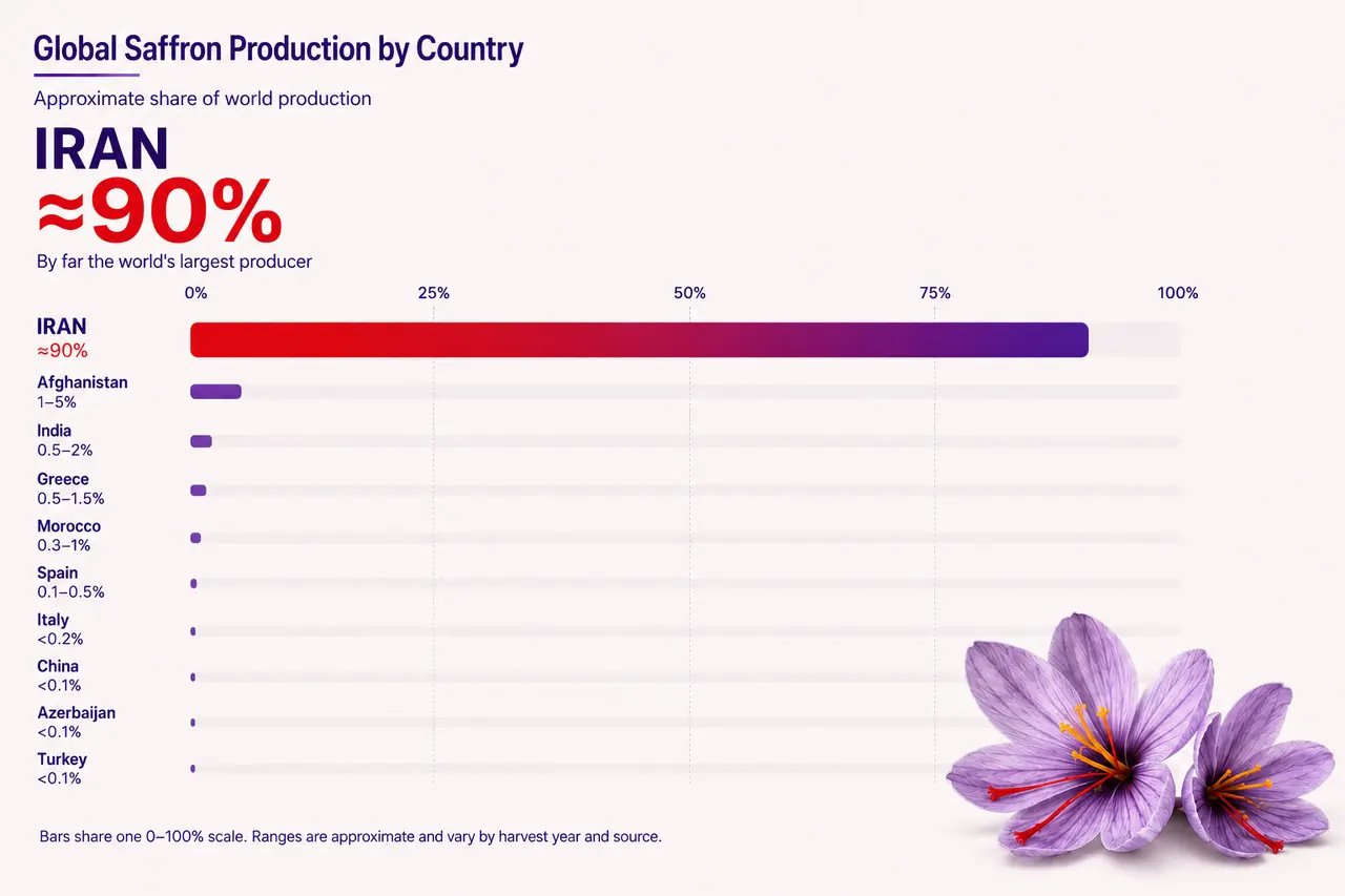 Top Saffron Producing Countries