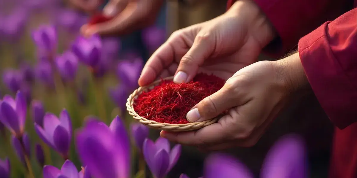 Iran saffron fields — 2025 harvest