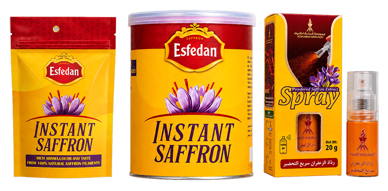Esfedan Saffron instant saffron extract products