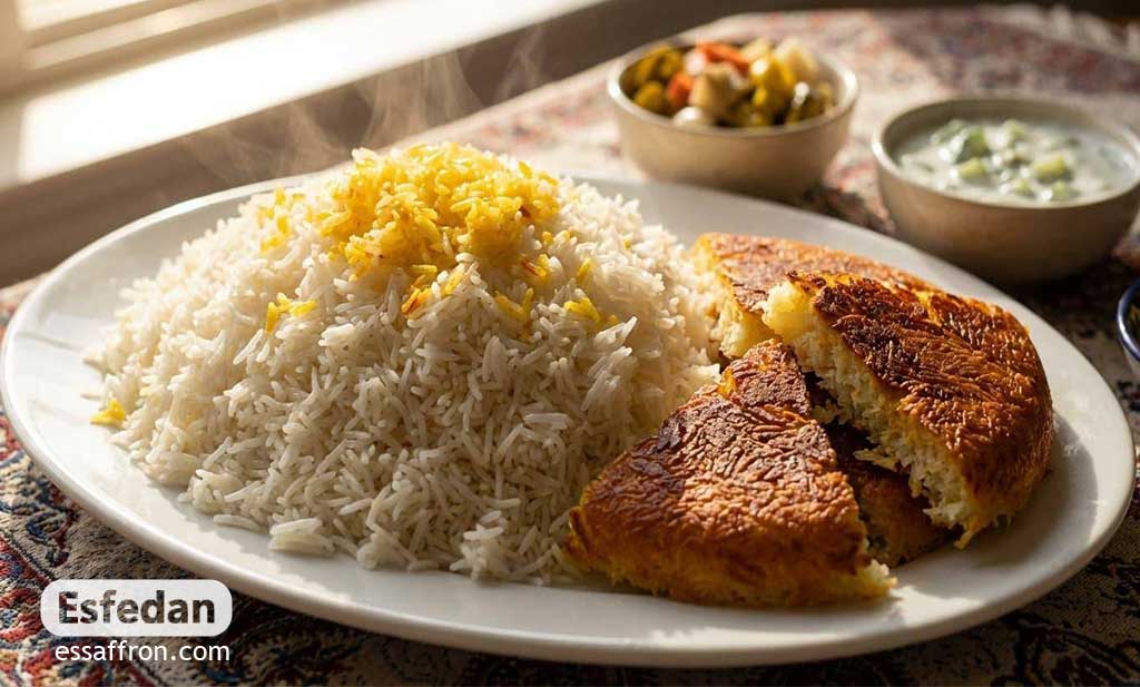 How to Make Iranian Saffron Rice