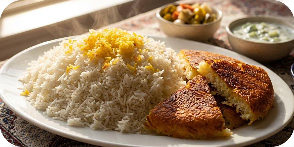 How to Make Iranian Saffron Rice